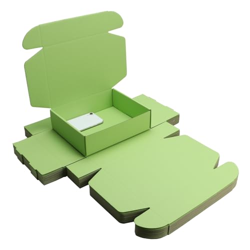 Green tea Shipping Packaging MEIANJU Hard Cardboard Box Gift Wrap Boxes - color: Green tea powder -20PCS