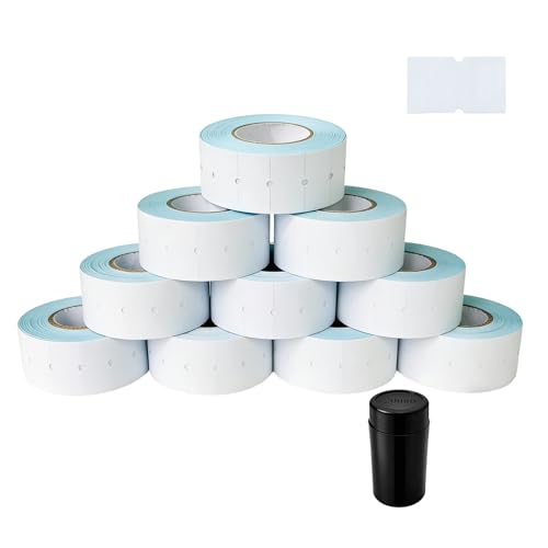 NATURALABEL 10,000 White Price Gun Labels (Blank) - color: White