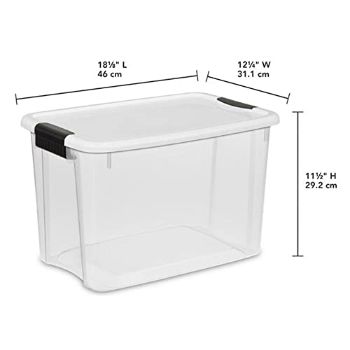 Sterilite Ultra Latch Box with Lids for Home and Office, 30 Quart, 24-Pack - size: 30 Quart, style: 24-Pack