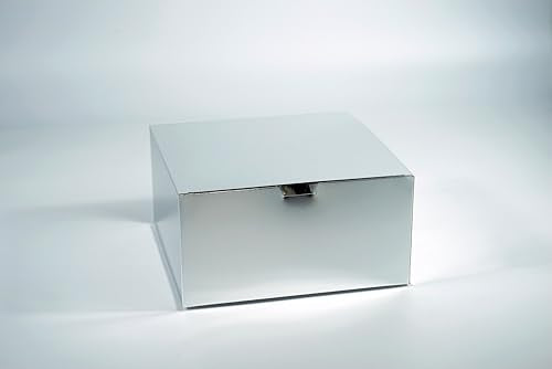 Metallic Silver Gift Boxes 25 pcs 8x8x4 for Various Gift-Giving Purposes - size: 1 Count (Pack of 25)
