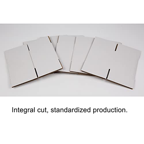 SUNLPH White Shipping Boxes 4x4x4 Inches Small Corrugated Cardboard Boxes, 25 Pack - size: 4 x 4 x 4