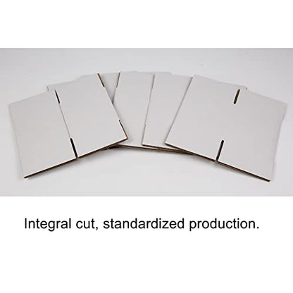 SUNLPH White Shipping Boxes 4x4x4 Inches Small Corrugated Cardboard Boxes, 25 Pack - size: 4 x 4 x 4