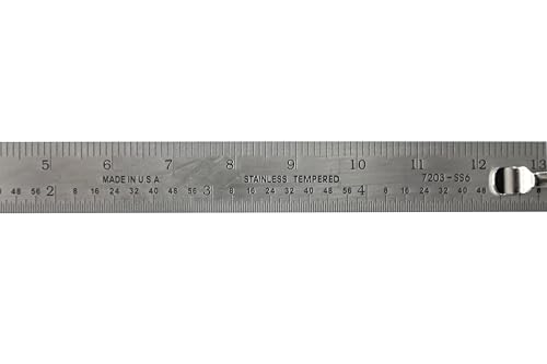 PEC Tools 6" Metal Pocket Ruler, Inch & mm & Metric Equivalent,3pcs - color: Metric Equivalent Chart, size: 3
