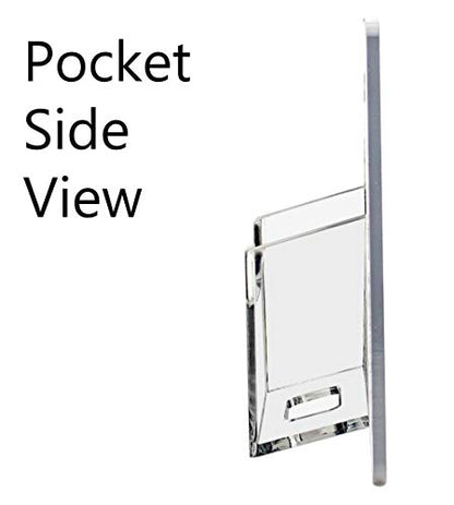 Marketing Holders 2 Pack Business Card Holder Wall Mount for 2" x 3.5" Vertical Contact Cards Hanging Hardware Included Use for Building Lobby Trade Show Real Estate Agents Professional Clear - size: Vertical Wall Single