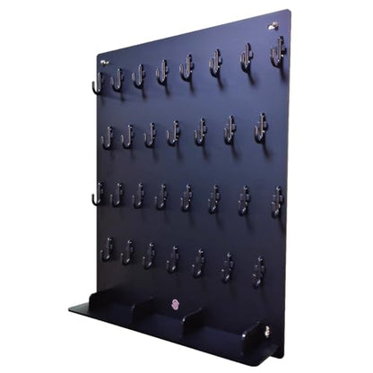 Key Hooks Board With 30 Hooks for Garage, Car Dealer, Office, Real Estate