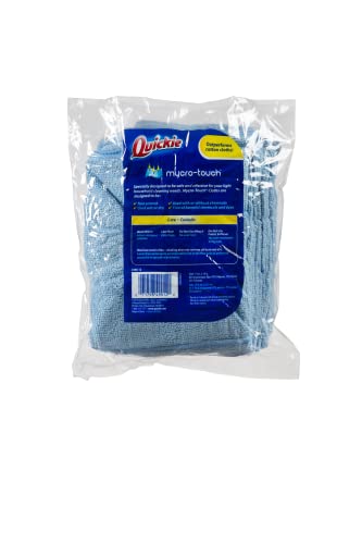 Quickie Microfiber Cleaning Cloth 14 X 14 inch, Blue, 12 Pack, All-Purpose Towel/Wiper for Multi-Purpose Indoor/Outdoor Cleaning/Dusting/Polishing on Kitchen/Bathroom/Auto SurfacesK (49012PDQ) - size: 14 inch x 14 inch, style: 12 Pack