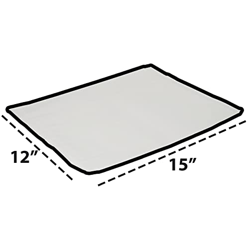 CuteBox 200pc White Flat Paper Gift Bags (12" x 15") for Merchandise, Crafts, Party Favors, Retail, Handmade Goods, Arts and Crafts, Outdoor Events, Holidays, Weddings