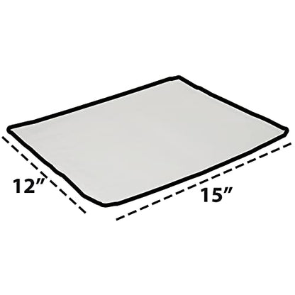 CuteBox 200pc White Flat Paper Gift Bags (12" x 15") for Merchandise, Crafts, Party Favors, Retail, Handmade Goods, Arts and Crafts, Outdoor Events, Holidays, Weddings