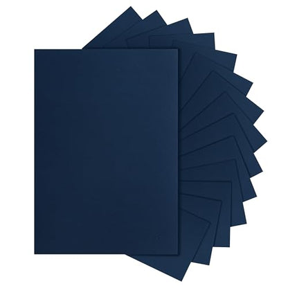 Silunkia 28 Sheets Navy Blue Cardstock 8.5 x 11 Scrapbooking Paper 92lb - color: Blue, size: 28 Sheets