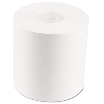PM Company Item One Ply White Bond Rolls - 50 Rolls/Carton, 2 3/4 Inches x 150 Feet (07701)