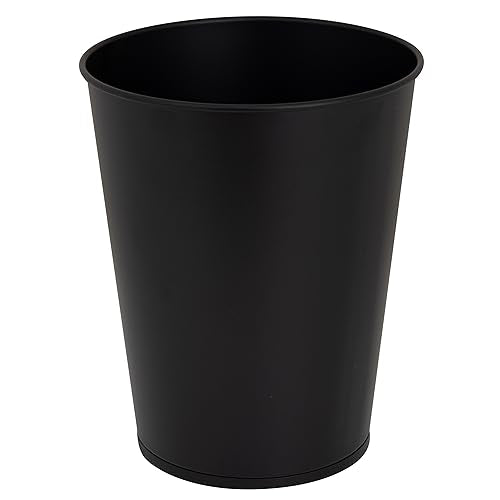 Bath Bliss Trash Can, Toilet Brush and Plunger 3 Piece Bathroom Set in Matte Black - color: Matte Black