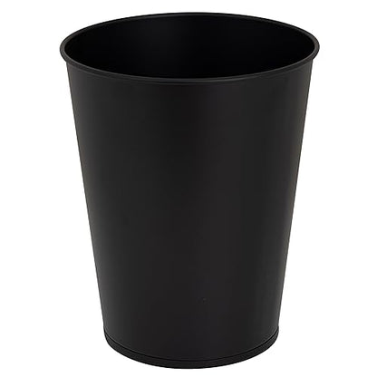 Bath Bliss Trash Can, Toilet Brush and Plunger 3 Piece Bathroom Set in Matte Black - color: Matte Black