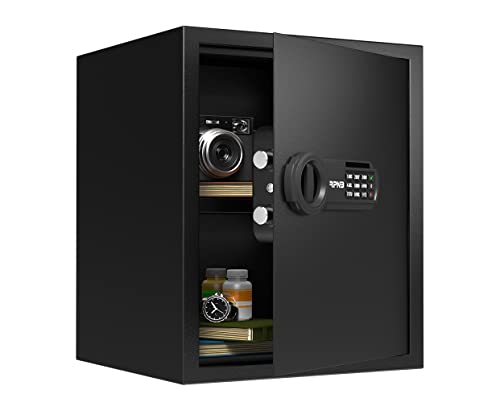 RPNB Digital Home Safe Box,Personal Safe,Money Safes for Home,1.52 CuFt - size: 16.51"×13.76"×12.97"