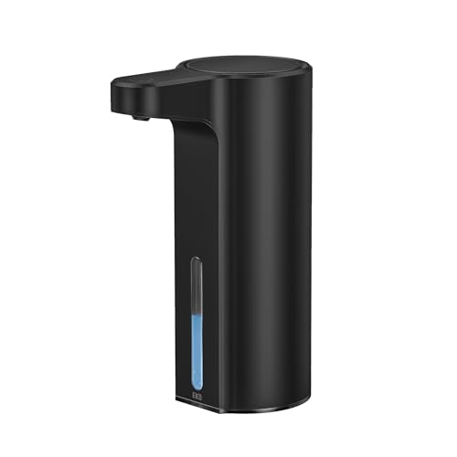 EKO Aroma 9 fl oz Automatic Liquid Soap Dispenser, Rechargeable Soap Dispenser for Kitchen and Bathroom with Adjustable Volume Control (Matte Black Steel) - color: Matte Black, size: 9 oz