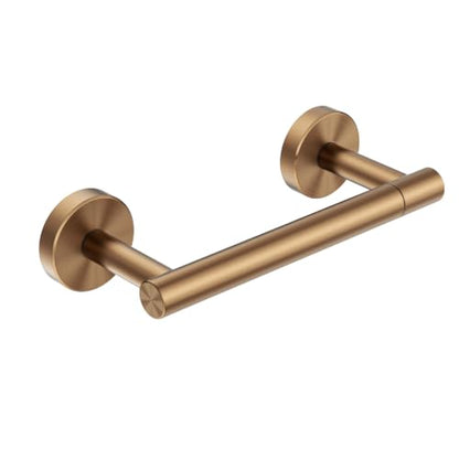 FORIOUS Toilet Paper Holder Wall Mount, Stainless Steel Rustproof Double Post Pivoting Tissue Roll Holder for Bathroom, Commercial Toilet Paper Dispenser (Champagne Bronze, Classic 1 Pack) - color: Champagne Bronze
