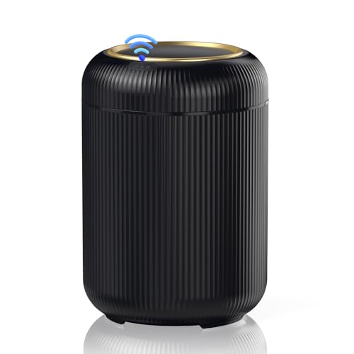 Procade Touchless Trash Can Bathroom,Small Motion Sensor Trashcan with lid - color: Black