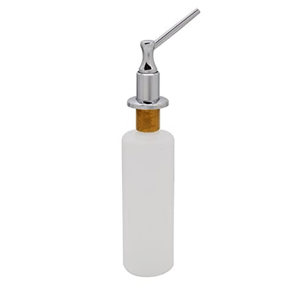 Westbrass R217-26 Kitchen Sink Deck Mount Liquid Soap/Hand Sanitizer Dispenser with Refillable 12 oz Bottle, Polished Chrome - color: Polished Chrome