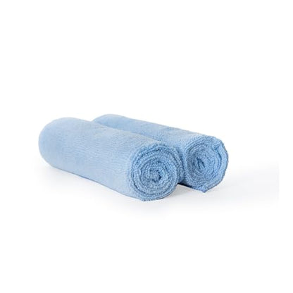 Poli Glow® 320 GSM Microfiber Towel – 16×16 in, 80/20 Polyester-Polyamide Blend, Overlock-Stitched Edges – Scratch-Free, Highly Absorbent Detailing Cloth for Auto, Marine & Home