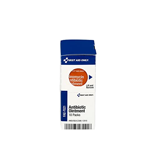 First Aid Only FAE-7021 SmartCompliance Refill Antibiotic Ointment Packets, 10 Count