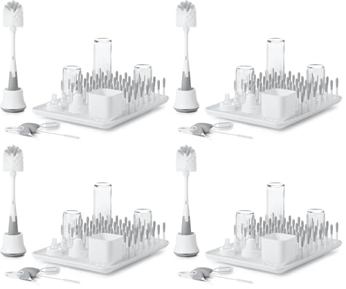 OXO Tot Bottle & Cup Cleaning Set, Gray, 1 Count (Pack of 4) - size: 1 Count (Pack of 4)