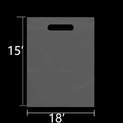 Dyfhoju clear gift bags with handles 15" x 18" Merchandise Bags 50 Pack for Retail, Gifts ，Shows，vendor events, gift-giving, book signings - color: Clear, 15x18 inch, 50 pcs