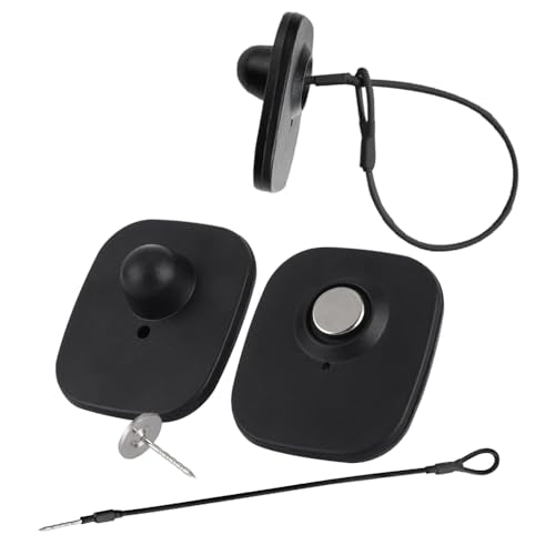 1000Pcs 8.2M RF Clothing Security Tag 1000 Pin 100 Lanyard for Retail EAS - color: 1000pcs Black