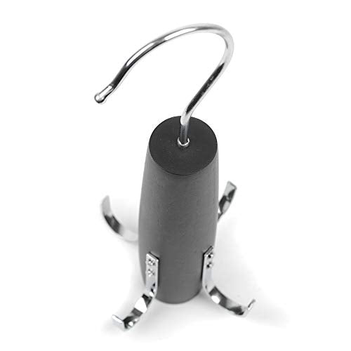 Umo Lorenzo 4-Hook Belt Organizer Closet Hanger Holder for Belts, Ties and Scarves - color: Black