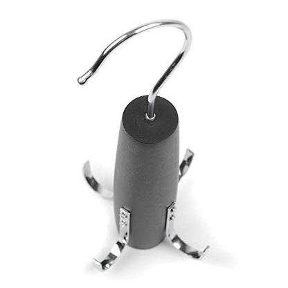 Umo Lorenzo 4-Hook Belt Organizer Closet Hanger Holder for Belts, Ties and Scarves - color: Black