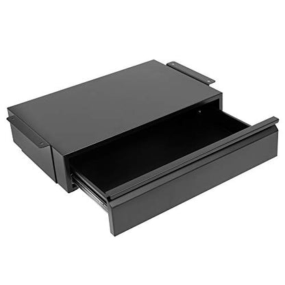 Mount-It! Under Desk Pull-Out Drawer, Steel, 20.2 x 12.2 in, 11 lb Capacity - size: Short