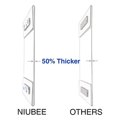 NIUBEE Acrylic Sign Holder 8.5 x 11 Wall Mount, Door Paper Flyer Display - size: 8.5x11"