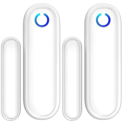 Fosmon 2 Pack WaveLink 51018HOM Add-On Door Contact Sensor Unit (No Receiver) - White - style: 2 Door Sensor Transmitter
