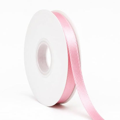 Pink Ribbon Satin Ribbon 3/8 Inch x 50 Yards with Spool - color: Pink
