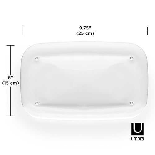 Umbra Droplet Amenity Tray, Molded Acrylic Vanity Organizer, Clear