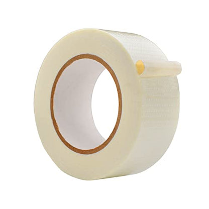 WOD BFST47 Bi-Directional Filament Strapping Tape, 2 inch x 60 yds. Fiberglass Reinforced Packaging Tape, Filaments Run H-V with High Adhesion and Tear Resistance, Hexayurt Tape - size: 2 inch