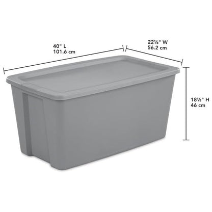 50 Gallon Extra Large Storage Bin, Gray