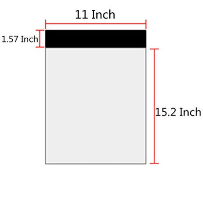 11 X 15.2 Inch White Poly Mailers, Small Self-Sealing Shipping Bags 25 Pcs - size: 11 X 15.2 Inch/25 pcs