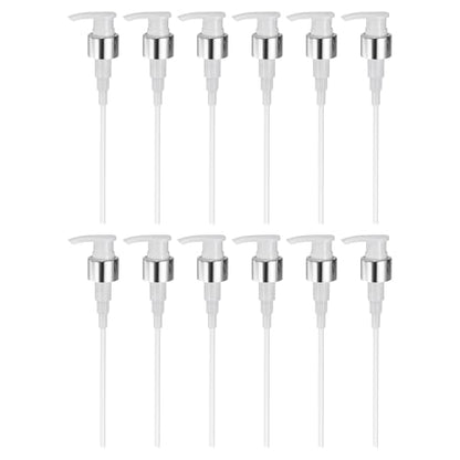 uxcell Soap Dispenser Pump Heads Silver/White 12 Pcs Pcs - color: Silver/White, size: 24/410