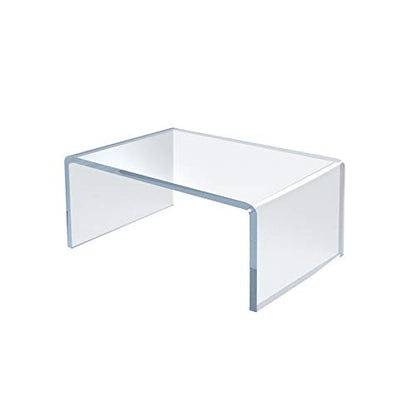 Azar Displays 515334 4" W x 6" D x 3" H Acrylic Riser, clear (4 Pack) - size: 4 X 6