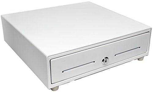 Star Micronics CD3-1313 4 Bill / 5 Coin Value Series Mini Cash Drawer with 2 Media Slots and Included Cable (13" x 13") - White - color: White