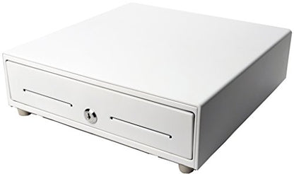 Star Micronics CD3-1313 4 Bill / 5 Coin Value Series Mini Cash Drawer with 2 Media Slots and Included Cable (13" x 13") - White - color: White