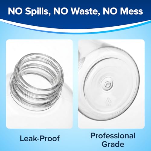 Replacement Spray Bottles for Nano Spray Gun, Universal Fit, 3 Pack, 12 oz - color: Clear Bottle