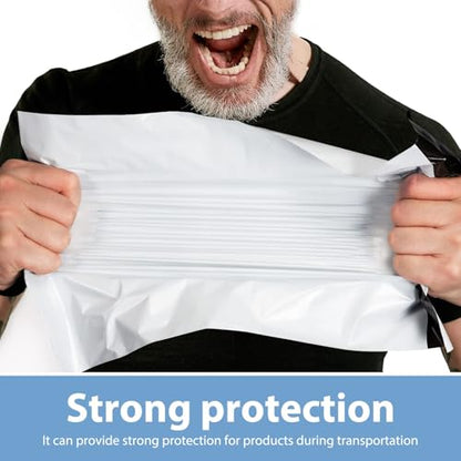 Metronic Poly Mailers 12x15.5 200PC Medium Shipping Bags for Clothes White - color: White, size: 12x15.5 200PC