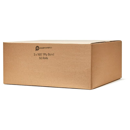 Star SP700 Kitchen Printer Paper (50 Rolls) 3" x 165' 1 Ply Bond (Non -Thermal) Receipt Paper POS Cash Register Paper for TMU200 SRP275 from Paper of America - size: 3" x 165' Bond (1-Ply)