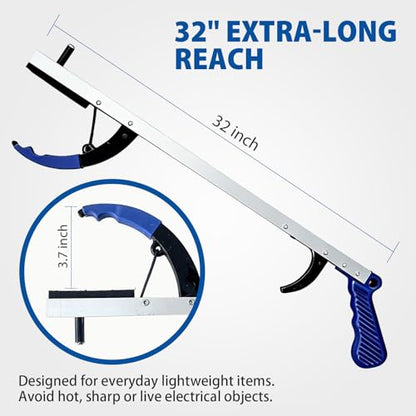 Blue Jay 32 Inch Reachers and Grabbers for Seniors, Long Pickup Tool 2-Pack - size: 32in - 2 Pack