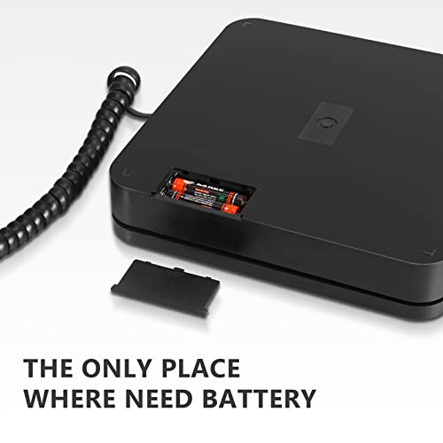 Fuzion Digital Postal Shipping Scale 88lb × 0.1oz with Tare, lb/oz/kg/g - color: Stainless steel+Black