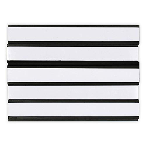 SmartSign Magnetic 'C' Channel Label Holders for Metal Racks and Shelves | 0.5" x 4" Pack of 25 - size: 0.5" x 4"