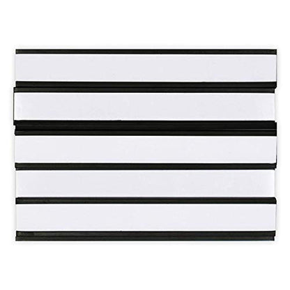 SmartSign Magnetic 'C' Channel Label Holders for Metal Racks and Shelves | 0.5" x 4" Pack of 25 - size: 0.5" x 4"