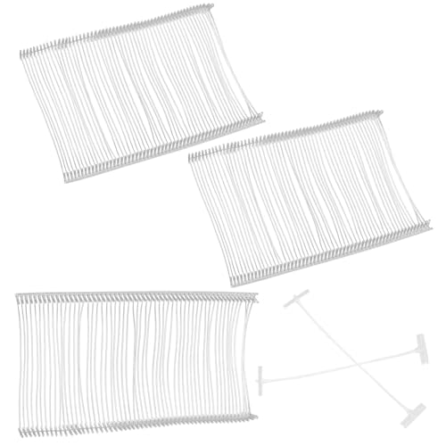 Uenhoy 5000 Pcs 3 Inch Tagging Gun Fasteners, Clear Plastic Barbs - size: 3 Inch