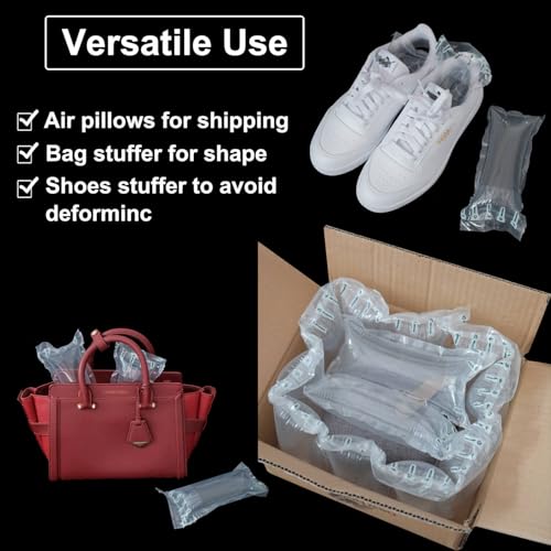 Air Pillows for Shipping with pump 400 Count Inflatable Packaging Air Bags - size: 3.54"x7.87"(400 Count)