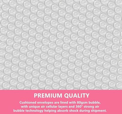 Bubble Mailers 4x6 Inch 50 Pack Small Padded Envelopes Bags(Pink) - color: Pink, size: 4X6 Inches